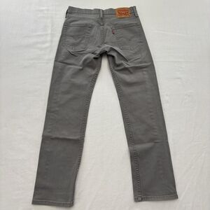 Levis 513 Jeans Mens Size 28x30 Gray Denim Straight Leg Levi’s Stretch Casual